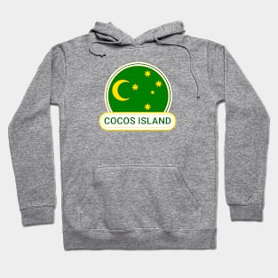 Australia Cocos Island Keeling Islands Country Badge - Cocos Island Flag - Keeling Islands Hoodie